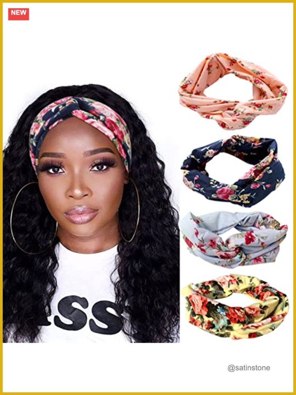 Boho Criss Cross Knot Headbands Set Yoga Hair Accessories